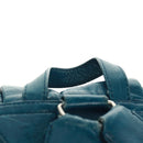 BALENCIAGA Backpack Leather Blue Silver 326404 Auth 165396-14