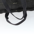 HERMES Her Line TGM Hand Bag Canvas Gray Silver Auth 165402-7