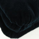 LOEWE Chain Goya Shoulder Bag Velor Black Gold Auth 165404M-16