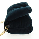 LOEWE Chain Goya Shoulder Bag Velor Black Gold Auth 165404M-4