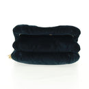 LOEWE Chain Goya Shoulder Bag Velor Black Gold Auth 165404M-6