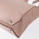Miu Miu Hand Bag Leather 2way Pink Silver Auth 165405-17