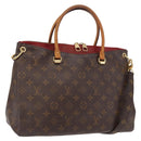 LOUIS VUITTON Monogram Pallas Hand Bag 2way M41633 LV Auth 165406A-1