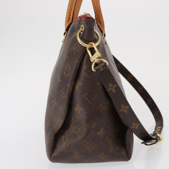 LOUIS VUITTON Monogram Pallas Hand Bag 2way M41633 LV Auth 165406A