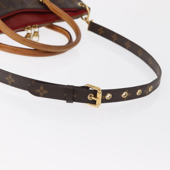 LOUIS VUITTON Monogram Pallas Hand Bag 2way M41633 LV Auth 165406A