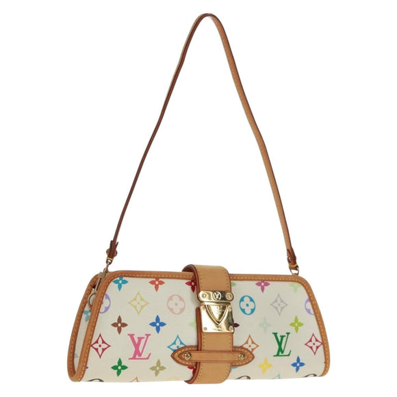 LOUIS VUITTON Monogram Multicolor Shirley Shoulder Bag White M40049 Auth 165408V