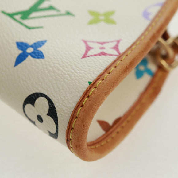 LOUIS VUITTON Monogram Multicolor Shirley Shoulder Bag White M40049 Auth 165408V