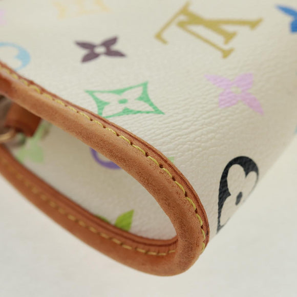 LOUIS VUITTON Monogram Multicolor Shirley Shoulder Bag White M40049 Auth 165408V