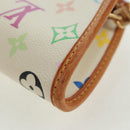 LOUIS VUITTON Monogram Multicolor Shirley Shoulder Bag White M40049 Auth 165408V-13