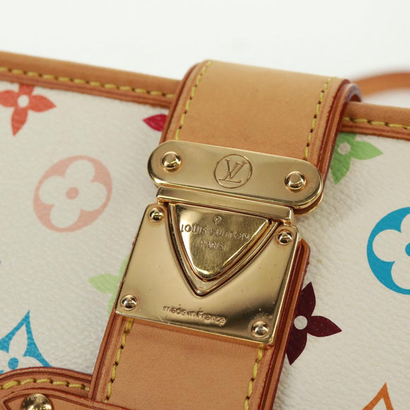 LOUIS VUITTON Monogram Multicolor Shirley Shoulder Bag White M40049 Auth 165408V