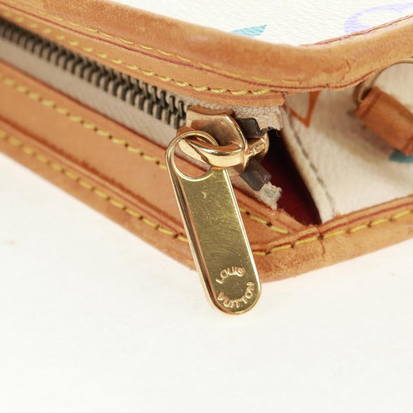 LOUIS VUITTON Monogram Multicolor Shirley Shoulder Bag White M40049 Auth 165408V