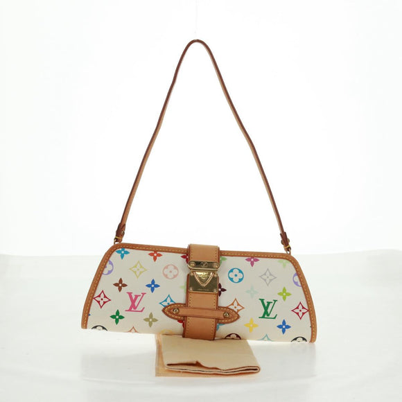 LOUIS VUITTON Monogram Multicolor Shirley Shoulder Bag White M40049 Auth 165408V