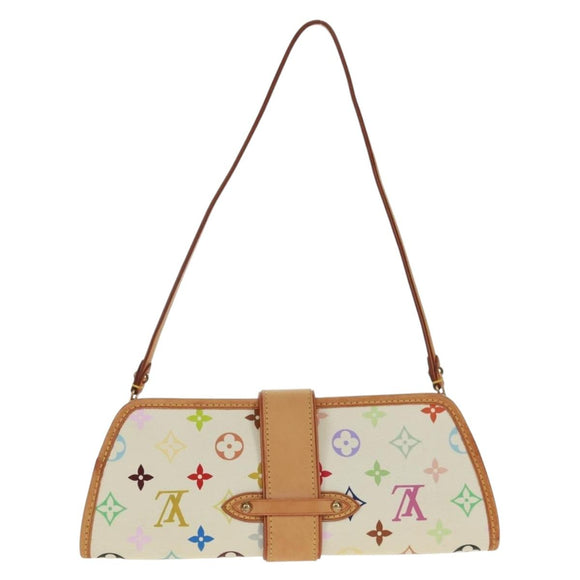 LOUIS VUITTON Monogram Multicolor Shirley Shoulder Bag White M40049 Auth 165408V
