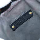 BOTTEG AVENETA INTRECCIATO Shoulder Bag Leather Black Silver Auth 165410-15