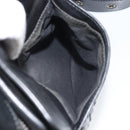 BOTTEG AVENETA INTRECCIATO Shoulder Bag Leather Black Silver Auth 165410-19