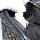 BOTTEG AVENETA INTRECCIATO Shoulder Bag Leather Black Silver Auth 165410-20