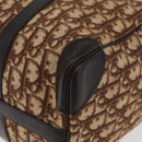 Christian Dior Trotter Canvas Boston Bag Beige Gold Auth 165414-15
