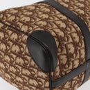 Christian Dior Trotter Canvas Boston Bag Beige Gold Auth 165414-16