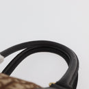 Christian Dior Trotter Canvas Boston Bag Beige Gold Auth 165414-8