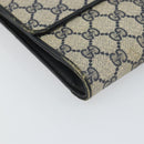 GUCCI GG Supreme Shoulder Bag PVC Navy Gold 94 02 050 Auth 165417-11