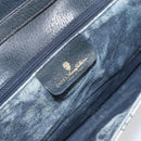 GUCCI GG Supreme Shoulder Bag PVC Navy Gold 94 02 050 Auth 165417-16