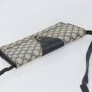 GUCCI GG Supreme Shoulder Bag PVC Navy Gold 94 02 050 Auth 165417-6