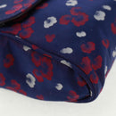 PRADA Chain Shoulder Bag Satin Purple Gold Auth 165419V-15