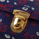 PRADA Chain Shoulder Bag Satin Purple Gold Auth 165419V-19