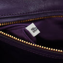 PRADA Chain Shoulder Bag Satin Purple Gold Auth 165419V-10