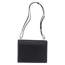 Salvatore Ferragamo Gancini Shoulder Bag Leather Navy Gold Auth 165428-3