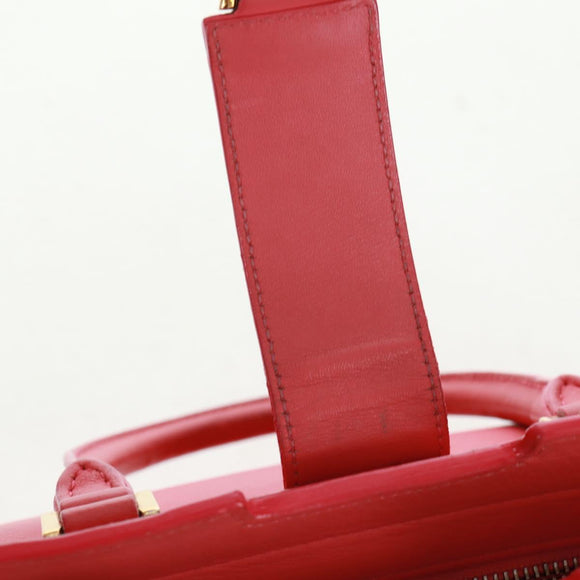 SAINT LAURENT Baby Cabas Hand Bag Leather 2way Gold Pink Auth 165430SAV