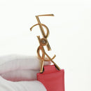 SAINT LAURENT Baby Cabas Hand Bag Leather 2way Gold Pink Auth 165430SAV-20