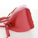 SAINT LAURENT Baby Cabas Hand Bag Leather 2way Gold Pink Auth 165430SAV-4