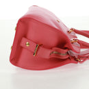 SAINT LAURENT Baby Cabas Hand Bag Leather 2way Gold Pink Auth 165430SAV-5