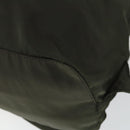PRADA Backpack Nylon Khaki Silver Auth 165432-18