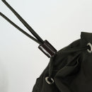 PRADA Backpack Nylon Khaki Silver Auth 165432-10