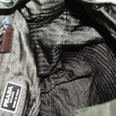 PRADA Backpack Nylon Khaki Silver Auth 165432-23