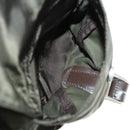 PRADA Backpack Nylon Khaki Silver Auth 165432-27