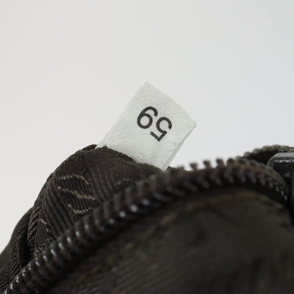 PRADA Backpack Nylon Khaki Silver Auth 165432