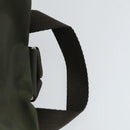 PRADA Backpack Nylon Khaki Silver Auth 165432-14