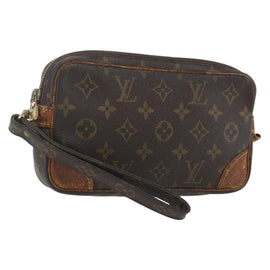 LOUIS VUITTON Monogram Marly Dragonne PM Clutch Bag M51827 LV Auth 165435