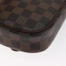 LOUIS VUITTON Damier Ebene Pochette Gange Shoulder Bag SPO N48048 LV Auth 165447-11