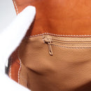 CELINE Macadam Canvas Hand Bag PVC Leather Brown Gold Auth 165448-18