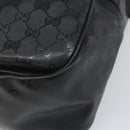 GUCCI GG Implementation Shoulder Bag Black Silver 211107 Auth 165449-10