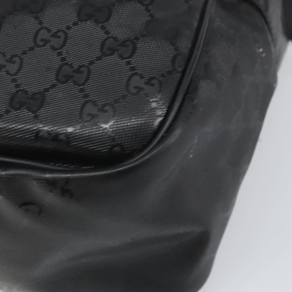 GUCCI GG Implementation Shoulder Bag Black Silver 211107 Auth 165449