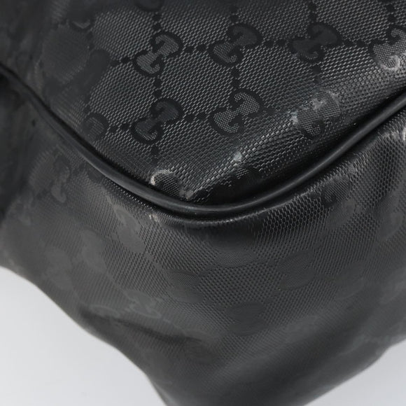 GUCCI GG Implementation Shoulder Bag Black Silver 211107 Auth 165449