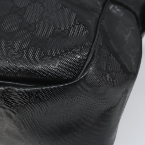 GUCCI GG Implementation Shoulder Bag Black Silver 211107 Auth 165449