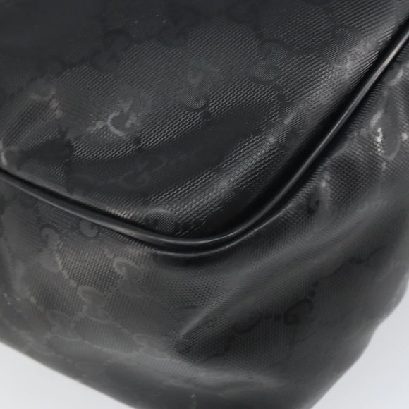 GUCCI GG Implementation Shoulder Bag Black Silver 211107 Auth 165449