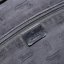 GUCCI GG Implementation Shoulder Bag Black Silver 211107 Auth 165449-16