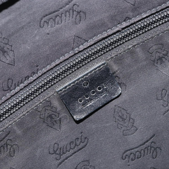 GUCCI GG Implementation Shoulder Bag Black Silver 211107 Auth 165449